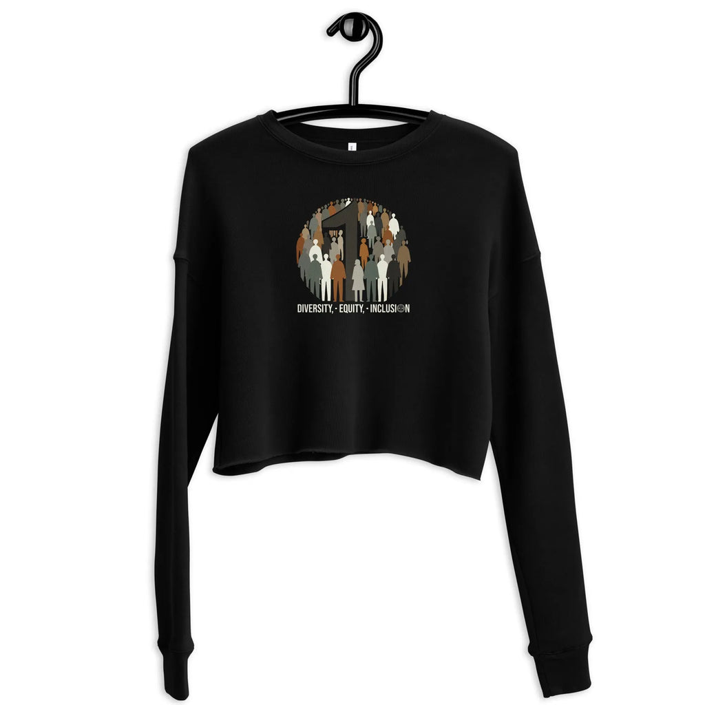 【DISCERNMENT】Teju Share Crop Sweatshirt Diversity, Equity and Inclusion Crop Sweatshirt – Mindful T